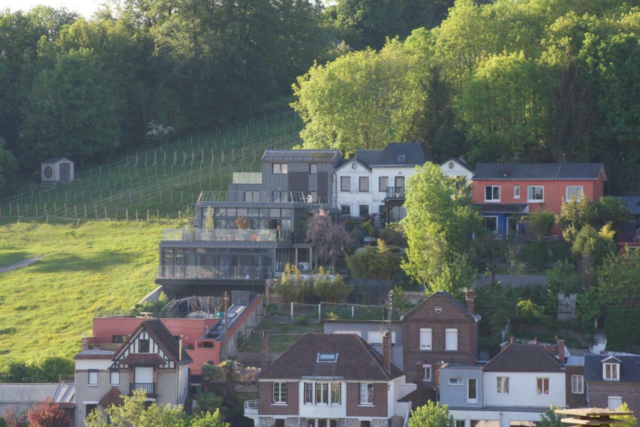 Rouen Eco Lodges Maison Entiere Avec Terrasse Dans Jardin Potager Piscine Parking المظهر الخارجي الصورة